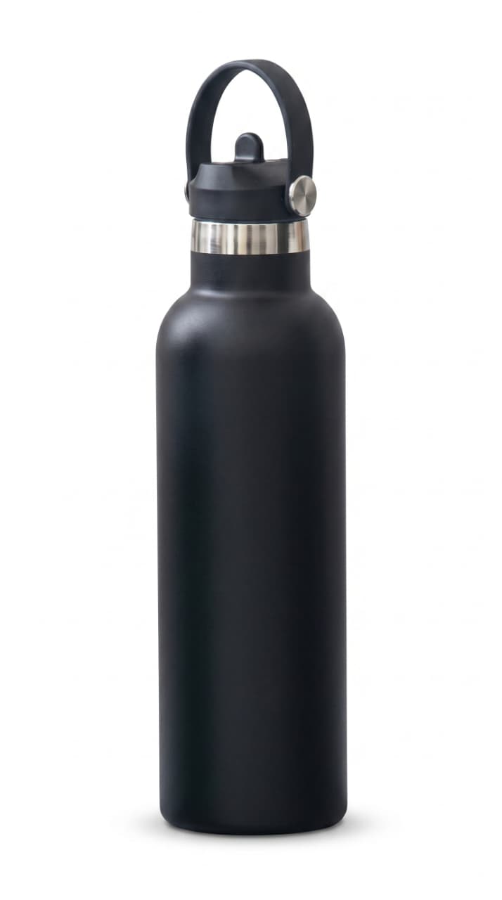 750ml Insulated Vacuum Water Bottle – Premium 316 Stainless Steel Double Wall Thermal Flask with Carry Handle | Leakproof Hot & Cold Water Bottle