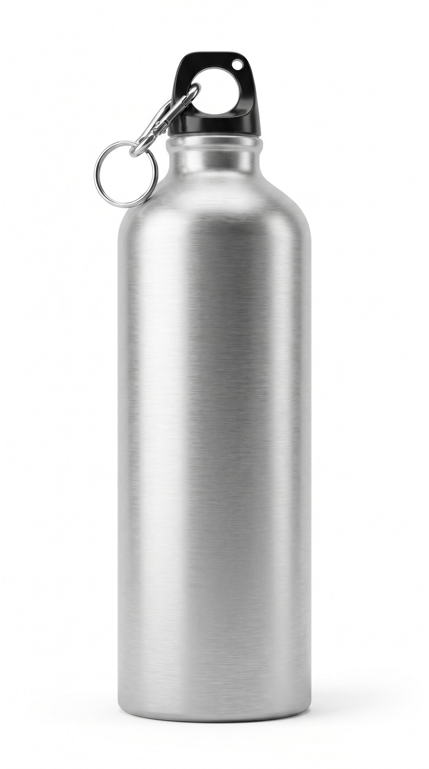 750mL Water Bottles with Carabiner Portable Alunum Water Bottle Reusable Leakproof Water Jug for Hiking Travel Outdoor Sports Gym Fitn