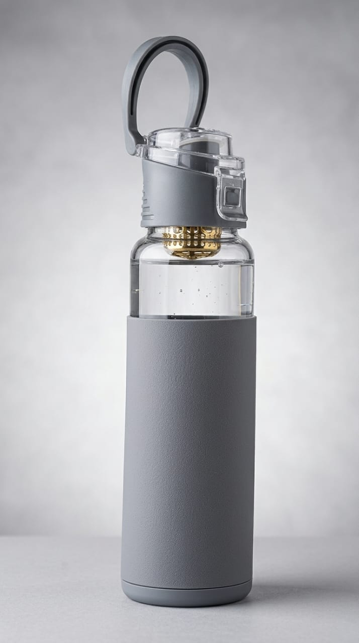 Glass water bottle constellation Reusable, BPA Free Leak Proof Drinking Bottles with Lid for tea, juice, coffee Clear Glass Water Bottle for Home, Office, Gym & Outdoors