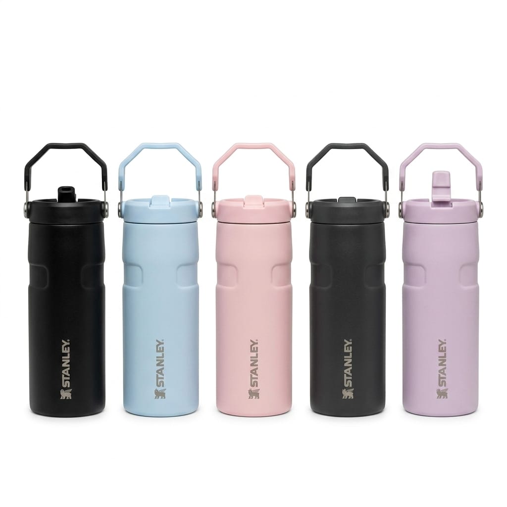 Premium Stainless Steel Vacuum Insulated Water Bottle with Handle | Hot & Cold Flask | 900ml