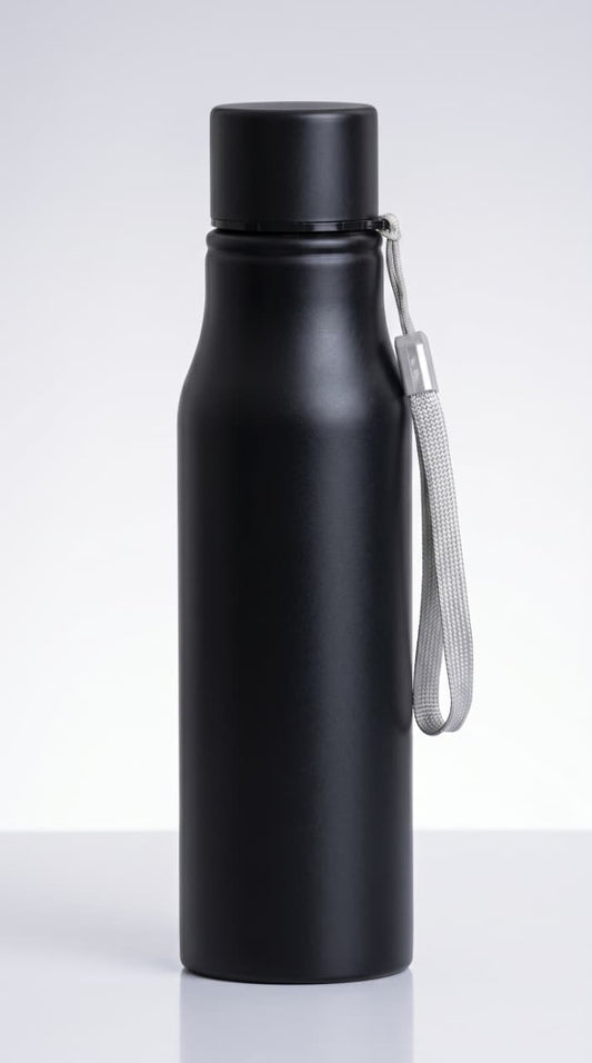Stainless Steel Matt Finish Water Bottle-650ML, Single Wall Leak-Proof Gym and Sports Drink Sipper Bottle