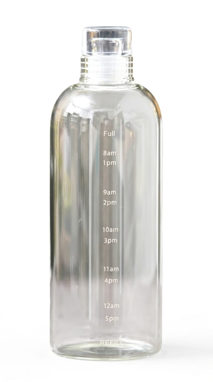Borosilicate Glass Water Bottle 750 ml