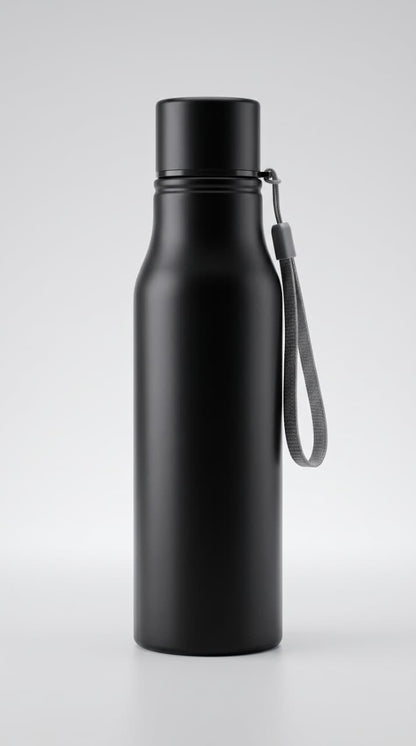 Black 750 ml Sturdy Sports Bottle