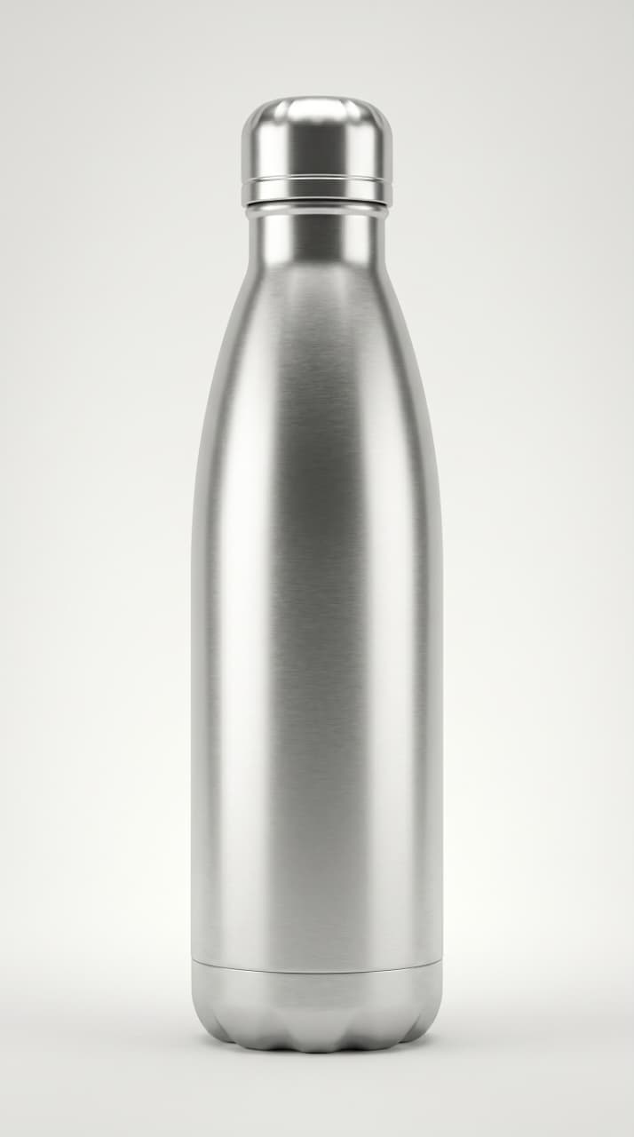 Stainless Steel Water Bottle Matte Black 500ml