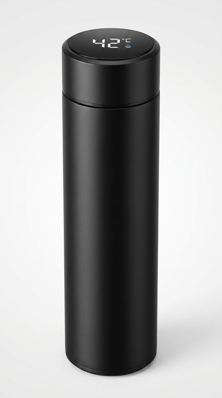 Smart Temperature Bottle - 450ML Stainless Steel Vacuum Flask with LCD Display for Hot Cold Drinks
