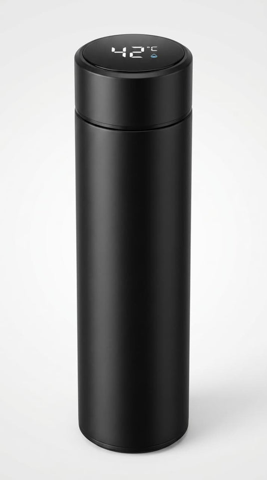 Smart Temperature Bottle - 450ML Stainless Steel Vacuum Flask with LCD Display for Hot Cold Drinks
