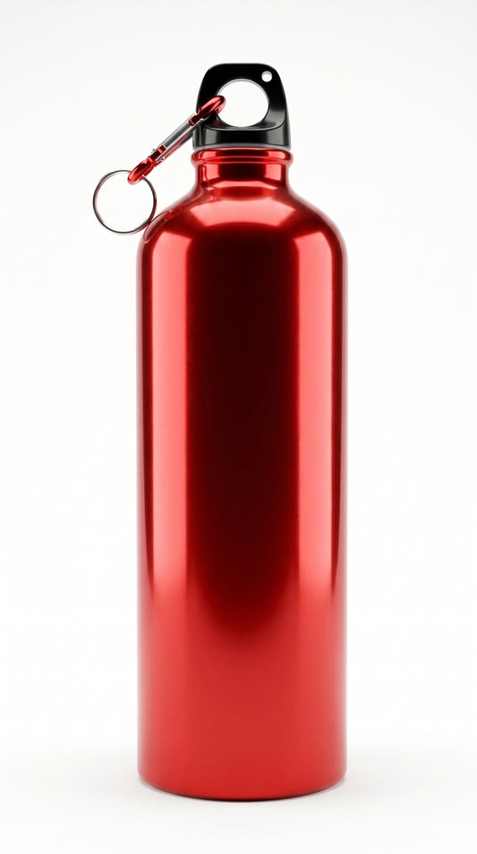 750mL Water Bottles with Carabiner Portable Alunum Water Bottle Reusable Leakproof Water Jug for Hiking Travel Outdoor Sports Gym Fitn