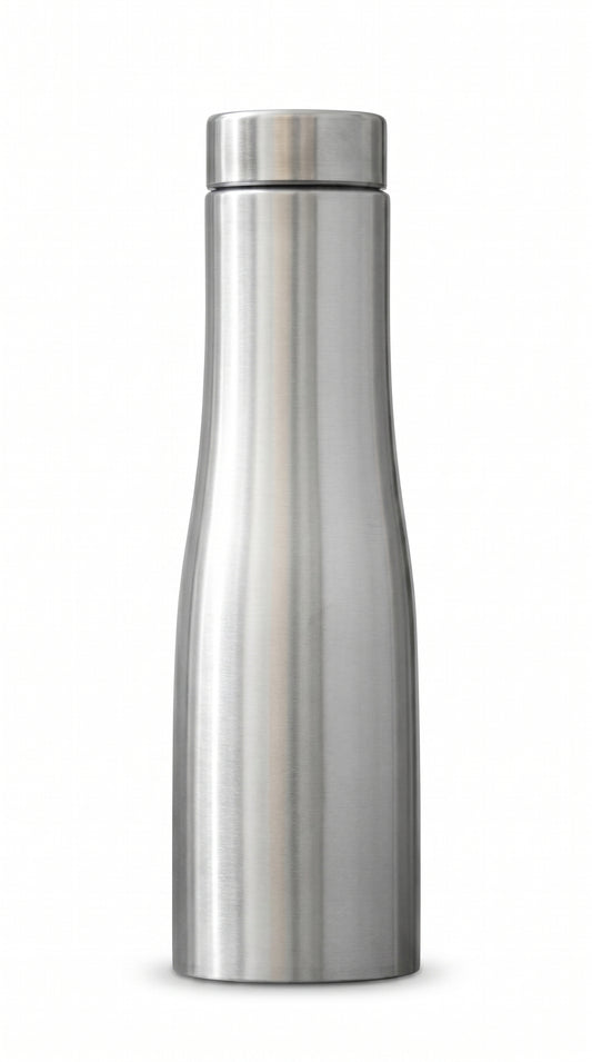 Stainless Steel Water Bottle 1000ml Silver 304 Grade Bottle |Leakproof, Durable | Suitable for Gym, Office, School, Travel | Easy to Clean, Spill Proof Water Bottle