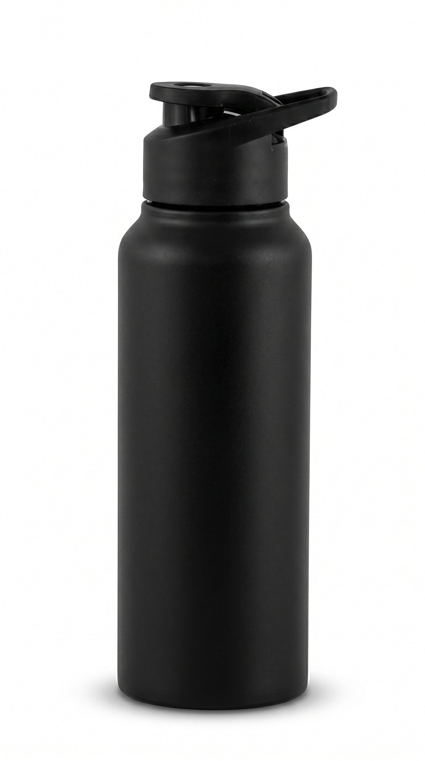 Stainless Steel Water Bottle 1000 ml Gym Sipper Black Color - BPA Free, Food Grade Quality