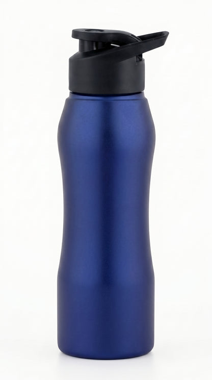 Stainless Steel Water Bottle 750 ml Gym Sipper Blue Color - BPA Free, Food Grade Quality