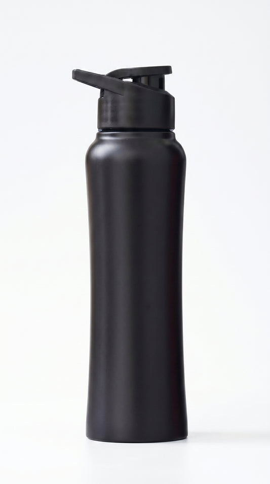 Stainless Steel Elegant Black Sipper Bottle 750ml