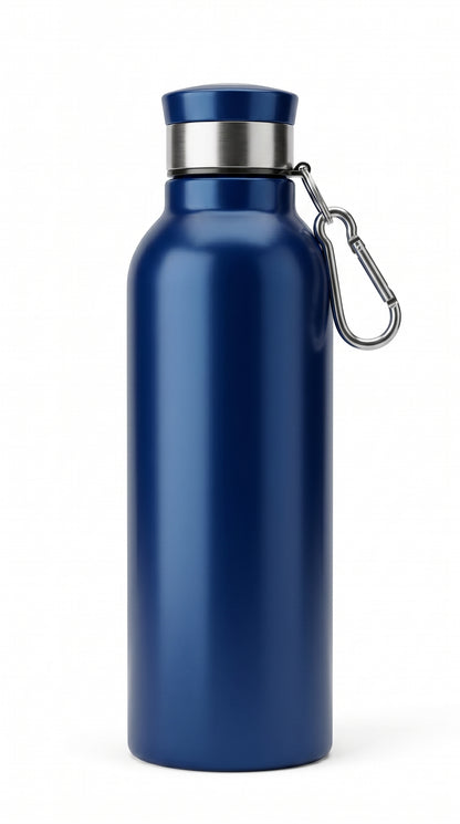 Stainless Steel Water Bottle With Carabiner Insulated Bottle, Capacity: 750 mL