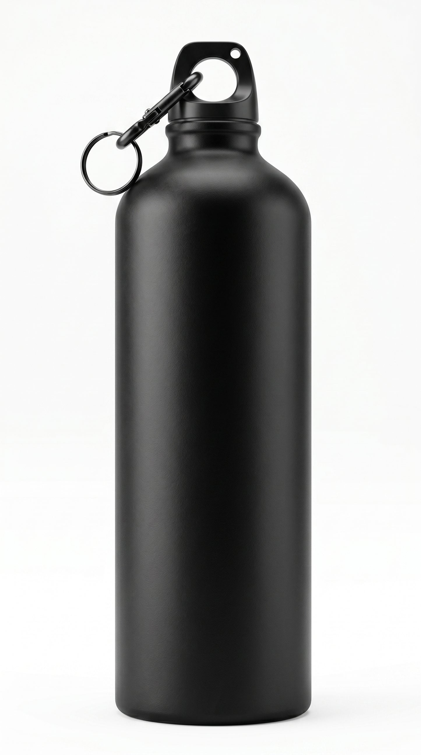 750mL Water Bottles with Carabiner Portable Alunum Water Bottle Reusable Leakproof Water Jug for Hiking Travel Outdoor Sports Gym Fitn