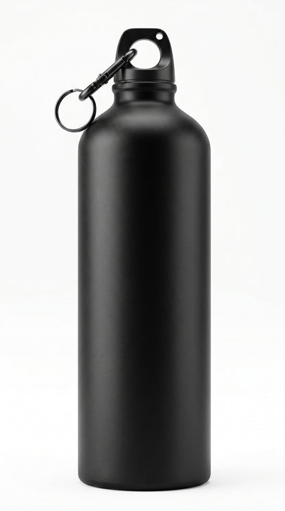 750mL Water Bottles with Carabiner Portable Alunum Water Bottle Reusable Leakproof Water Jug for Hiking Travel Outdoor Sports Gym Fitn