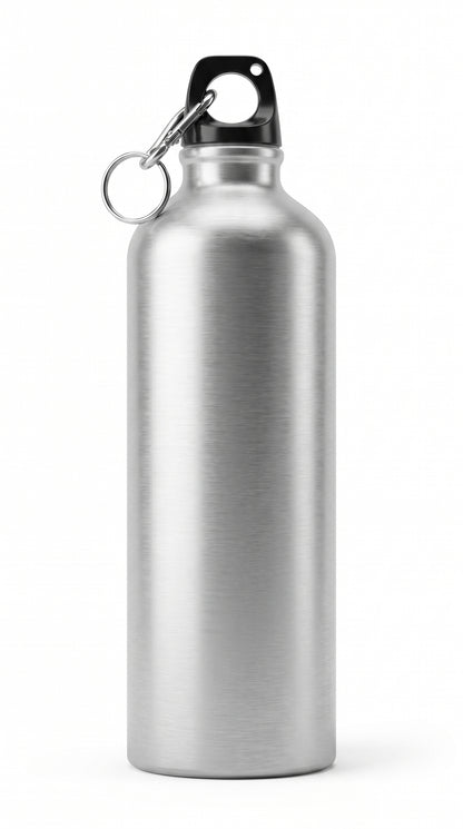 750mL Water Bottles with Carabiner Portable Alunum Water Bottle Reusable Leakproof Water Jug for Hiking Travel Outdoor Sports Gym Fitn