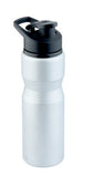Silver Matt Sipper Water Bottle with Handle & Lid Cap, Capacity: 750 mL