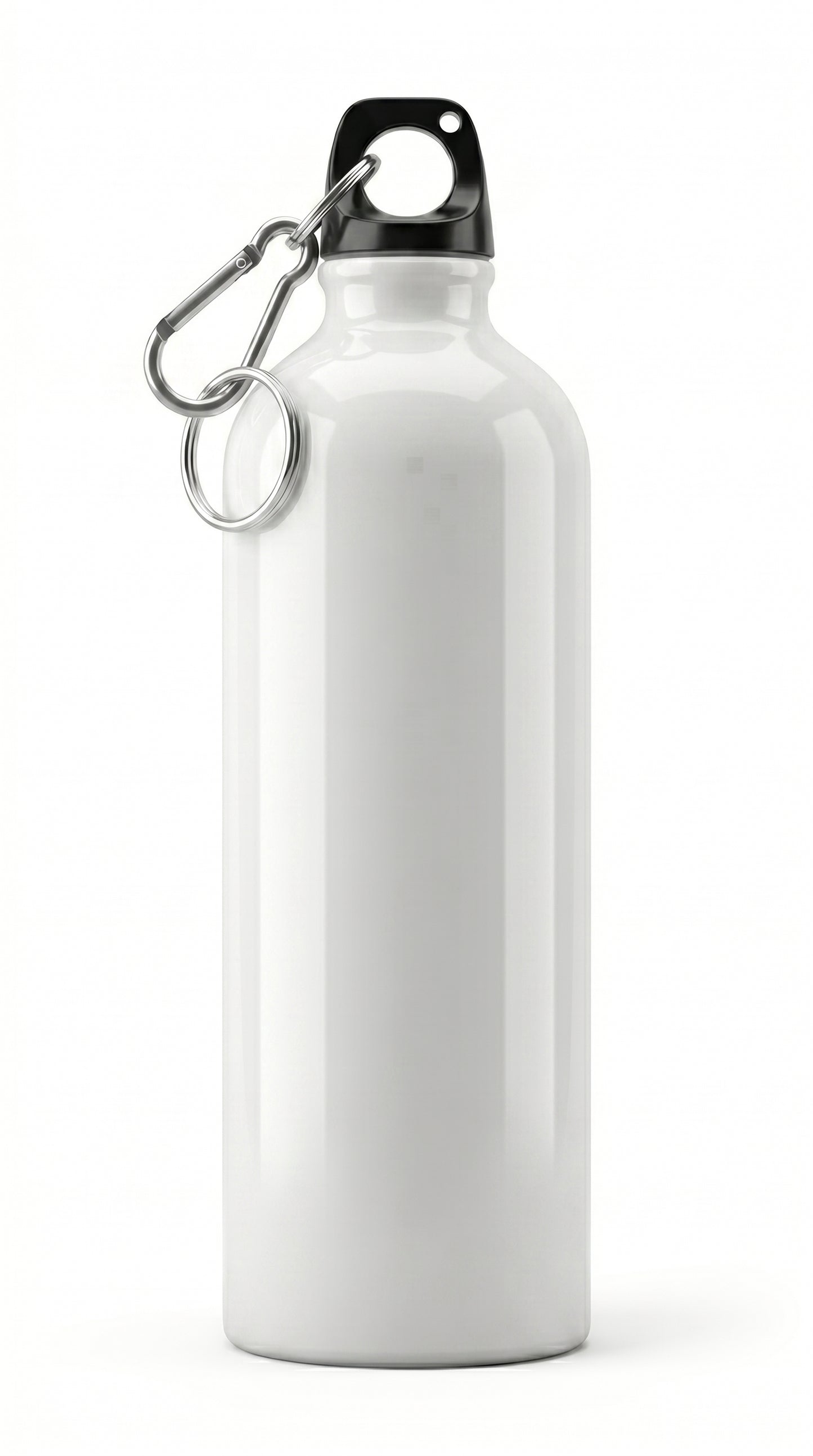 750mL Water Bottles with Carabiner Portable Alunum Water Bottle Reusable Leakproof Water Jug for Hiking Travel Outdoor Sports Gym Fitn