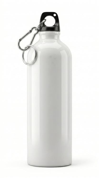 750mL Water Bottles with Carabiner Portable Alunum Water Bottle Reusable Leakproof Water Jug for Hiking Travel Outdoor Sports Gym Fitn