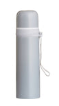 Water Bottle with Carry Strap & Cup Lid | Reusable Travel Beverage Bottle for Water, Tea & Coffee | Portable Drinking Flask for Office, School, Travel, Camping & Daily Use | 500 ml