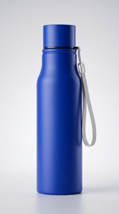 Stainless Steel Matt Finish Water Bottle-650ML, Single Wall Leak-Proof Gym and Sports Drink Sipper Bottle