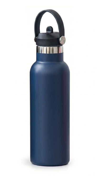 500ml Insulated Vacuum Water Bottle – Premium 316 Stainless Steel SINGLE Wall Thermal Flask with Carry Handle | Leakproof Hot & Cold Water Bottle